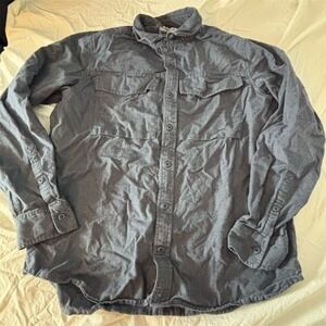 REI Co-op Men's Gray Long‎ Sleeve Button-Up Shirt Size M Casual